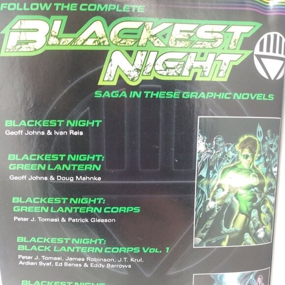 Marvel DC Comics Green Lantern Blackest Night Graphic Novel Geoff Johns Reis - Picture 10 of 10